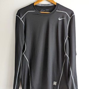 Nike Hypercool Long Sleeve Shirt - Sleek Black, Mint Condition, Size Large